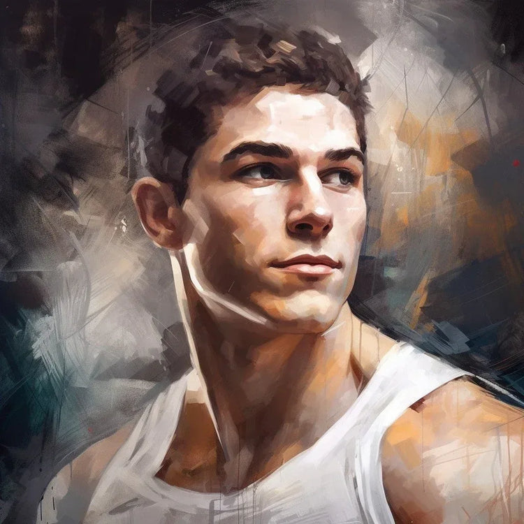 Portraits Masculins Peintures à l'Huile : Capturer l'Émotion sur Toile - Kikooyou Art Gallery