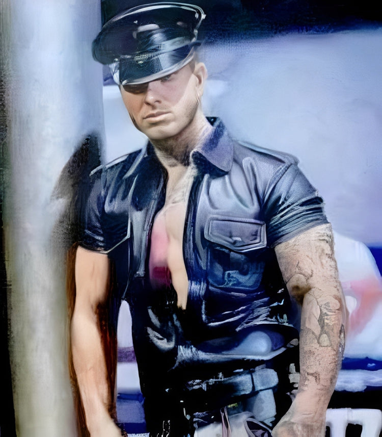 PEINTURE GAY CUIR SM