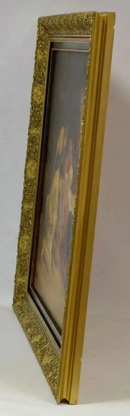 1966 Tableau ancien "La naissance du Christ", huile, signé et daté - Kikooyou Art Gallery - Kikooyou Art Gallery