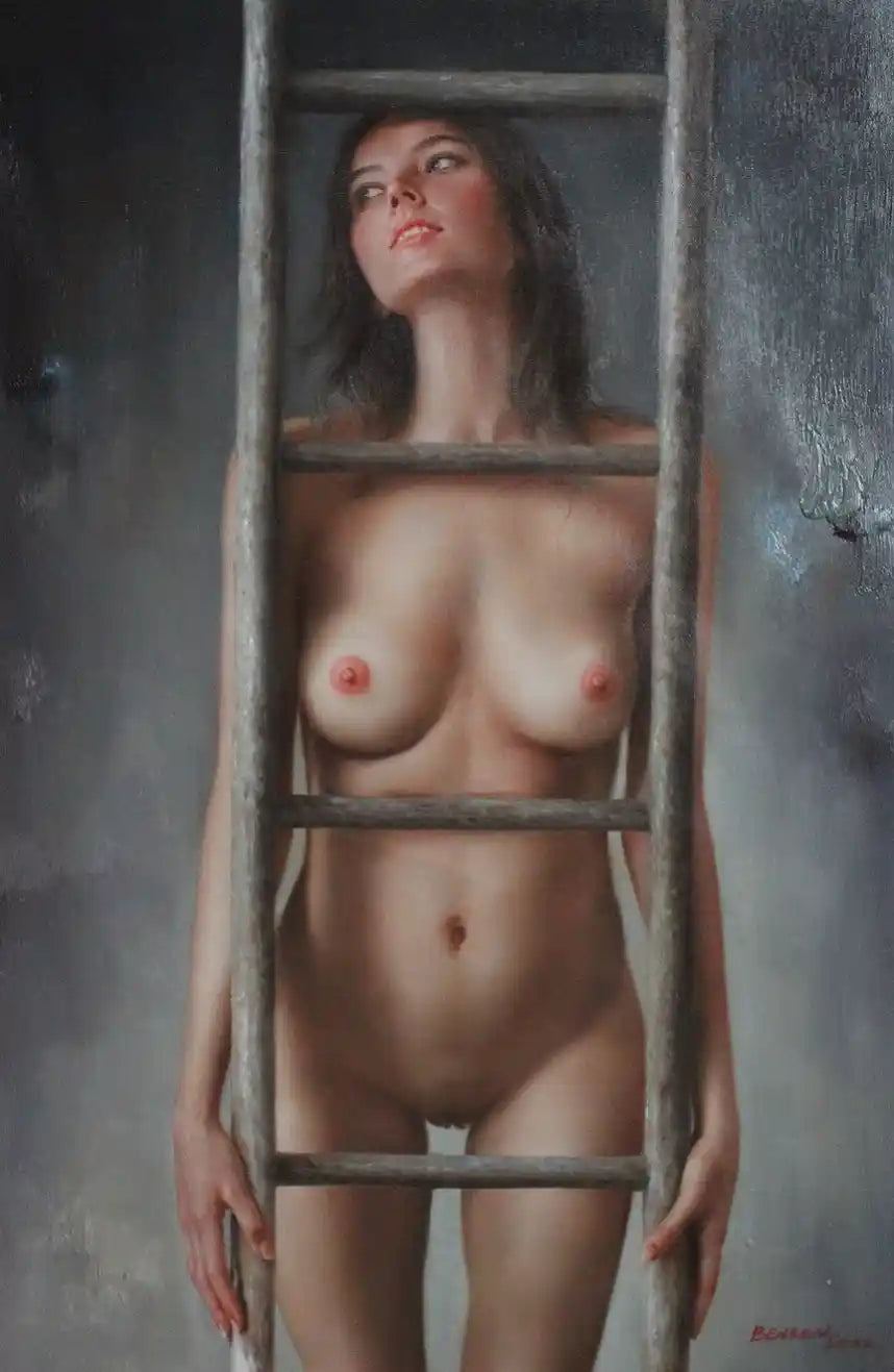art-décoration-tableau-femme-nue-intégrale-peinture-originale-huile-toile