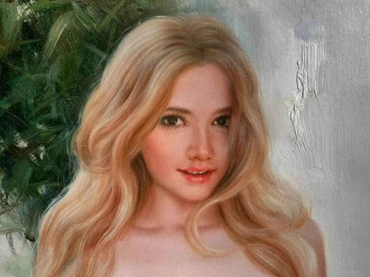 art-décoration-tableau-femme-nue-intégrale-peinture-originale-huile-toile