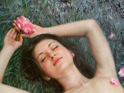 art-décoration-tableau-femme-nue-intégrale-peinture-originale-huile-toile