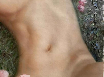 art-décoration-tableau-femme-nue-intégrale-peinture-originale-huile-toile