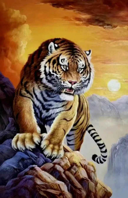 art-figuratif-animal-tigre-tableau-peinture-originale-huile-toile