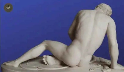 Figure du Gaulois mourant-statue-marbre reconstitué