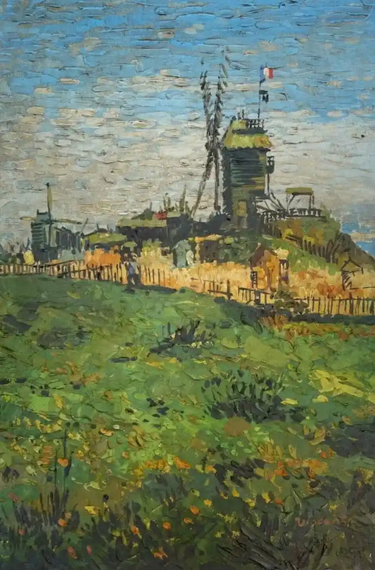 art-impressionnisme-paysage-moulin-vent-peinture-huile-toile