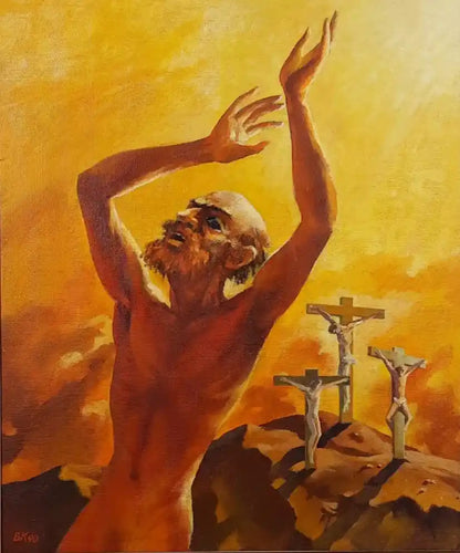 art-religieux-crucifixion-peinture-originale-huile-toile