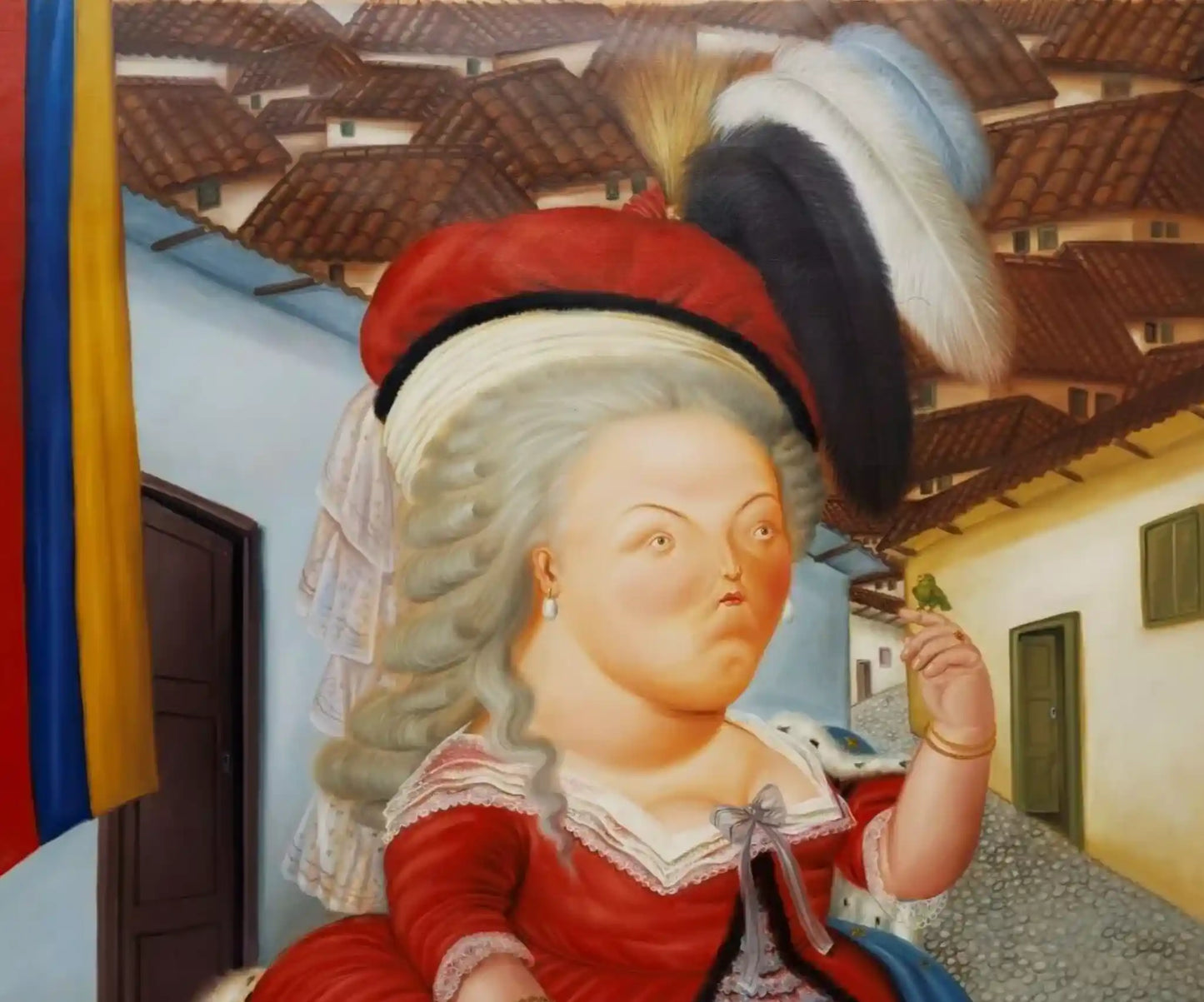 art-moderne-portrait-féminin-femme-marquise-peinture-huile-toile