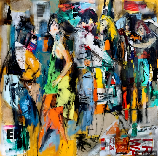 art-moderne-scene-rue-street-art-peinture-huile-toile