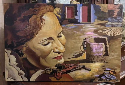 art-surréaliste-personnage-reve-peinture huile toile