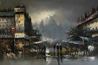 Ancienne huile sur toile R Saimon impressionniste français