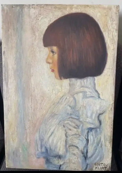 art-moderne-portrait-feminin-femme-jeune-peinture-huile-toile - Kikooyou Art Gallery