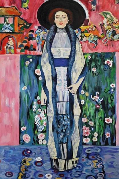 art-deco-Adele Bloch Bauer II-portrait-feminin-femme-huile-toile