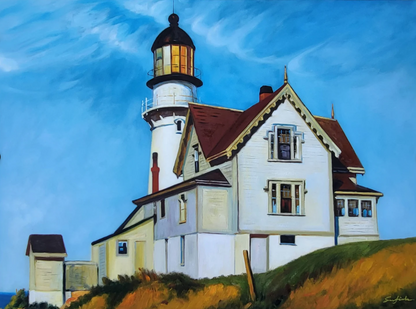 art-decoration-paysage-Captain Uptons House-peinture-huile-toile