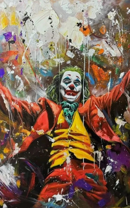 art-moderne-decoration-tableau-peinture-huile-toile-portrait-joker-film