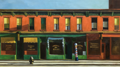 art-decoration-tableau-peinture-huile-toile-Tôt le dimanche matin