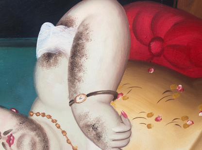 art-decoration-tableau-peinture-huile-toile-moderne-portrait-Diva Travesti Hairy