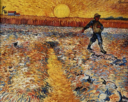 art-decoration-tableau-peinture-huile-toile-scene-campagne-semeur-champ-soleil