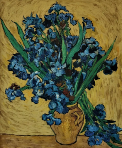 art-decoration-tableau-peinture-huile-toile-nature-morte-fleurs-iris-vase