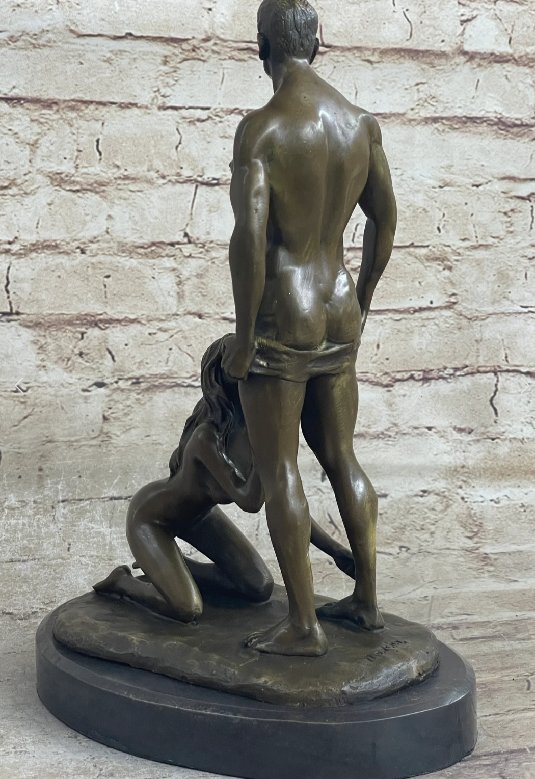 Scène érotique classique - Figurine érotique en bronze sculpture originale Manchi Hot Cast