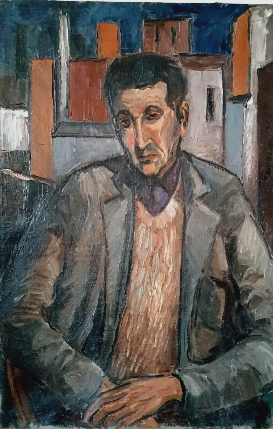 art-decoration-tableau-peinture-huile-toile-portrait-masculin-homme-art moderne