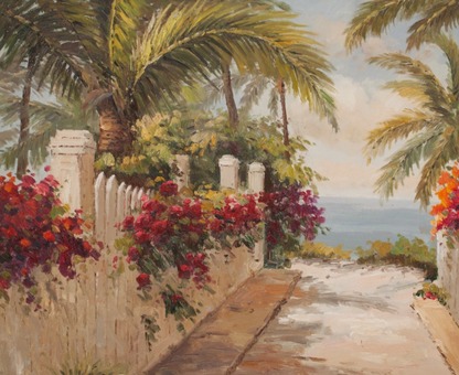 art-decoration-tableau-peinture-huile-toile-paysage-plage-espagnole