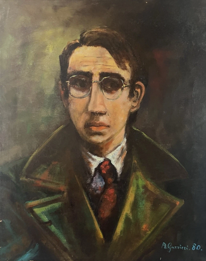 art-decoration-tableau-peinture-huile-toile-portrait-masculin-homme-lunettes-