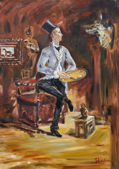 art-decoration-tableau-peinture-huile-toile-portrait-masculin-homme-dandy