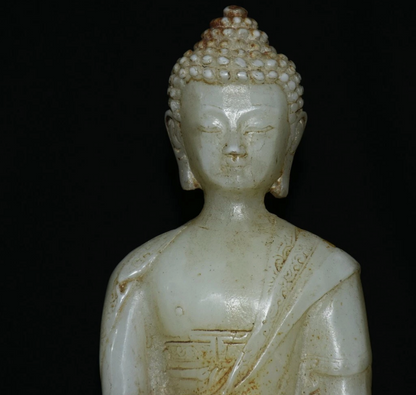 Ancienne statue de Bouddha Shakyamuni Amitabha Shakyamuni