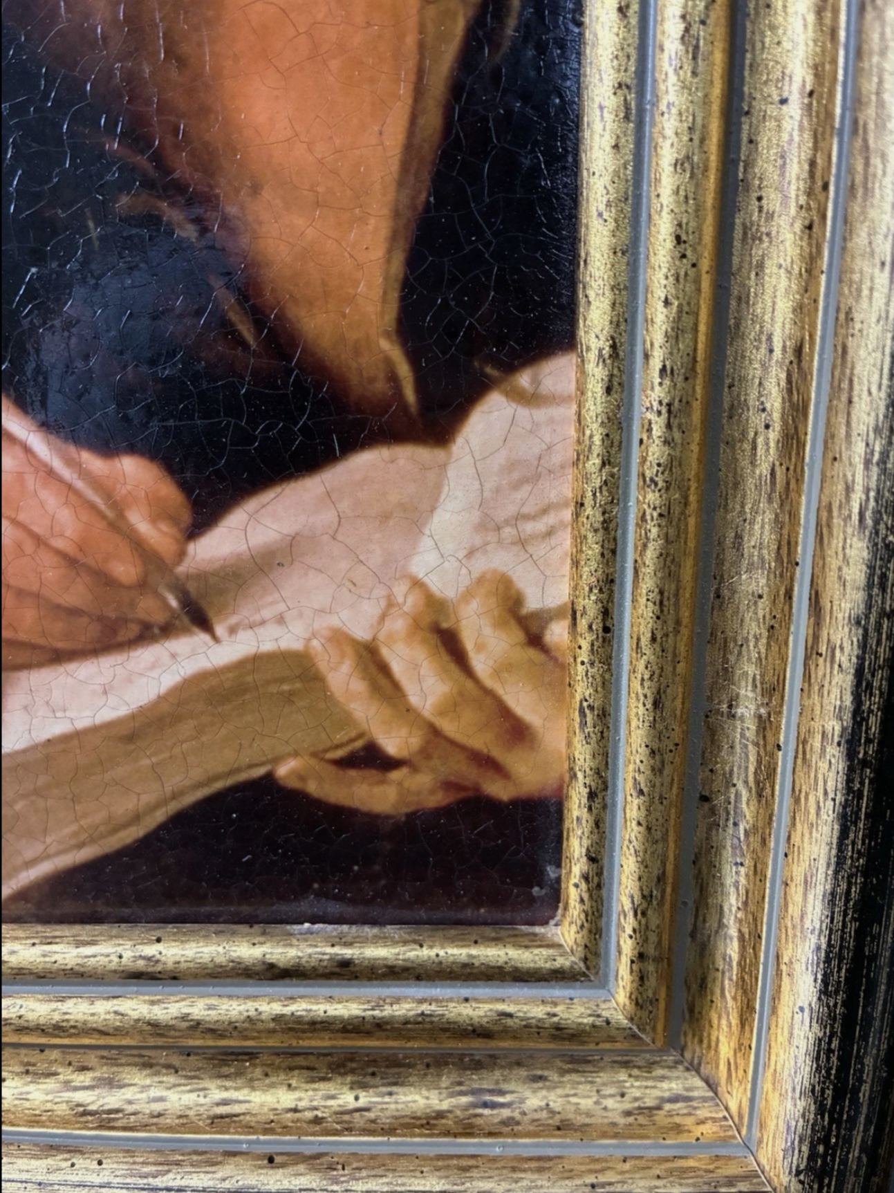 Peinture à l'huile Saint-Matthieu- et-l'Ange- Guido-Reni-Oil -Peinture art ange