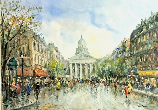 Mario Passoni - Vue de Paris "Le Panthéon" -