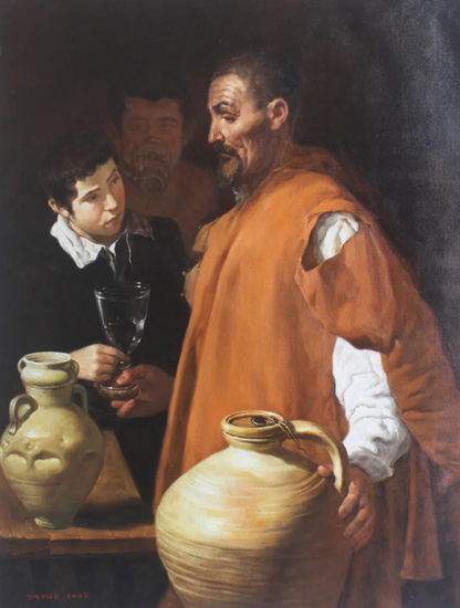 Le vendeur d'eau par Diego Velasquez peinture à l'huile sur toile- The Water Seller By Diego Velasquez 24″x32″ oil painting on canvas