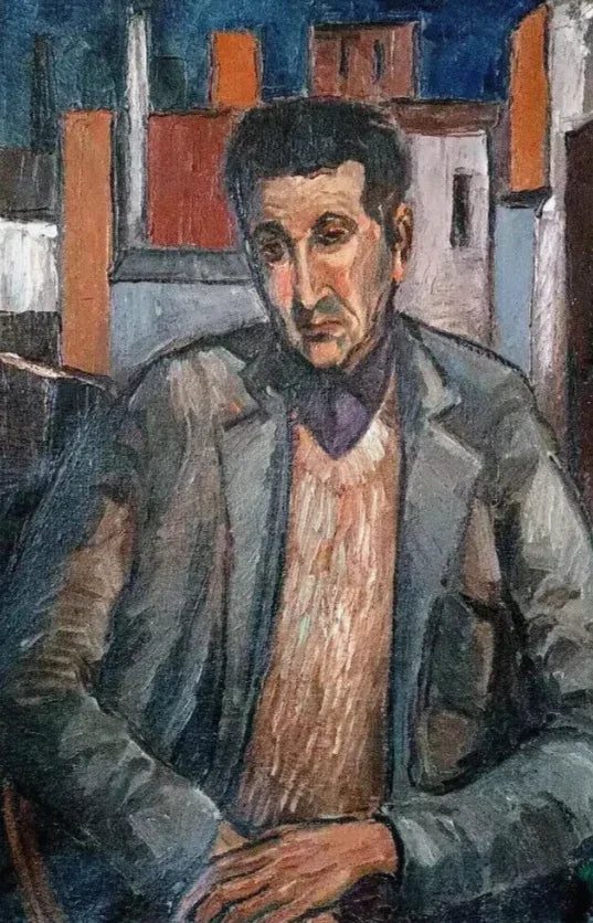 Grand Huile Sur Toile Peinture Portrait Daté 1961 RENATO GUERRINI (1938-2023) - Kikooyou Art Gallery - Kikooyou Art Gallery