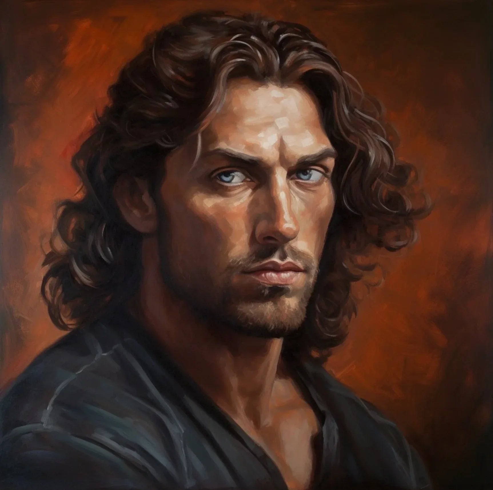 portrait homme classique peinture originale acrylique sur toile - Kikooyou Art Gallery - Kikooyou Art Gallery