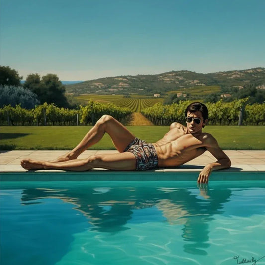 Superbe Tableau portrait Alain Delon par Olivier de Tullasky peinture originale acrylique sur toile - Kikooyou Art Gallery - Kikooyou Art Gallery