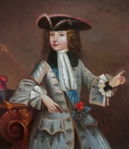 Portrait d'une figure royale finement habillée, huile sur toile - Kikooyou Art Gallery - Kikooyou Art Gallery