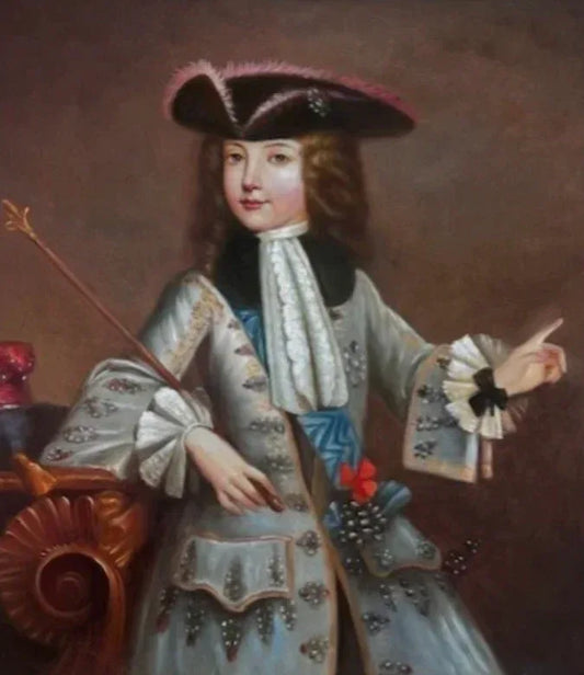 Portrait d'une figure royale finement habillée, huile sur toile - Kikooyou Art Gallery - Kikooyou Art Gallery