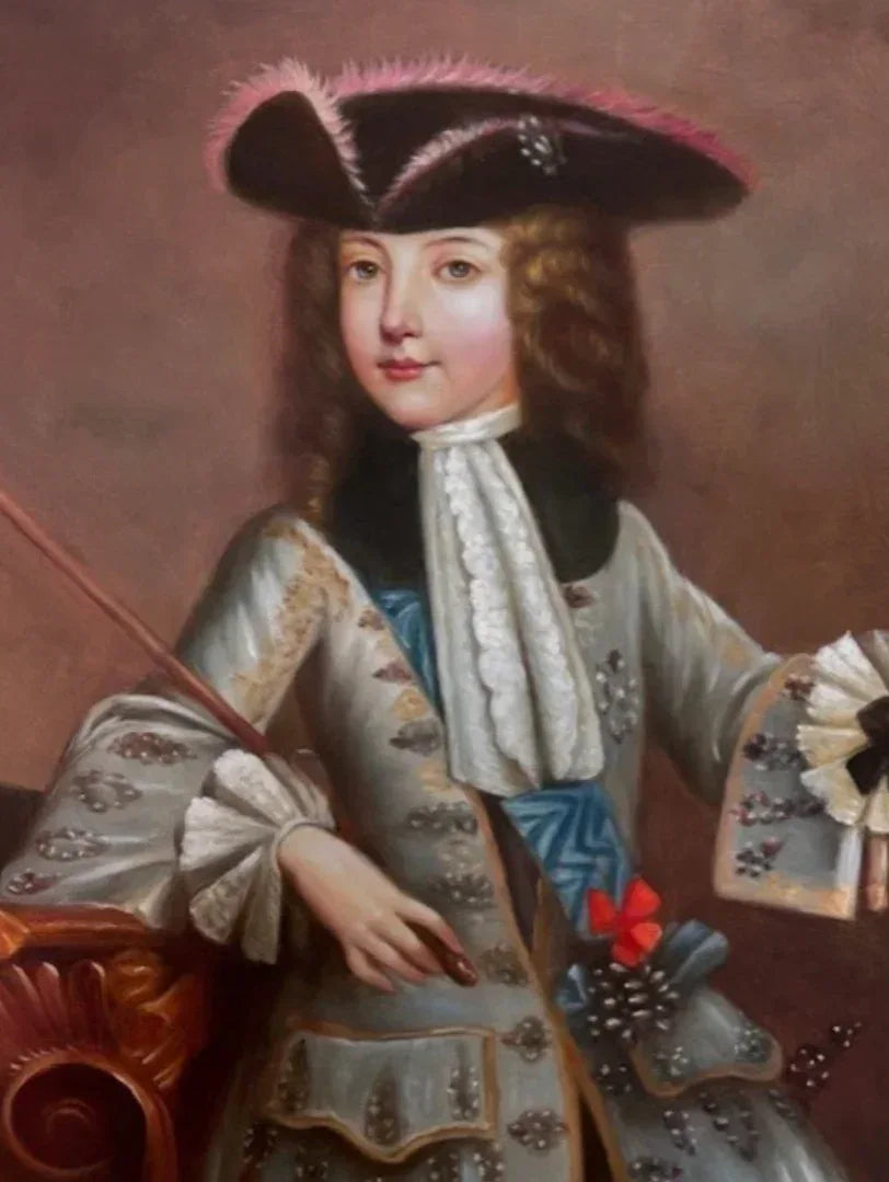 Portrait d'une figure royale finement habillée, huile sur toile - Kikooyou Art Gallery - Kikooyou Art Gallery