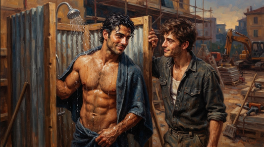 peinture huile sur toile faite sur commande - PORTRAIT BOGOSSE GAY LOVERS