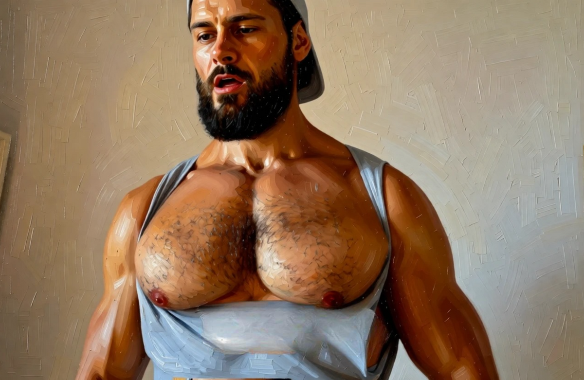 peinture huile sur toile faite sur commande - PORTRAIT BOGOSSE PECS