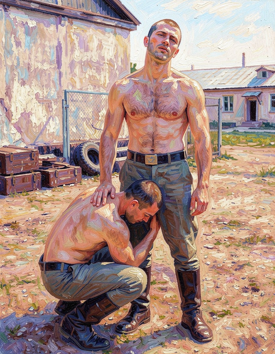 peinture huile sur toile faite sur commande - PORTRAIT BOGOSSE SOUMIS