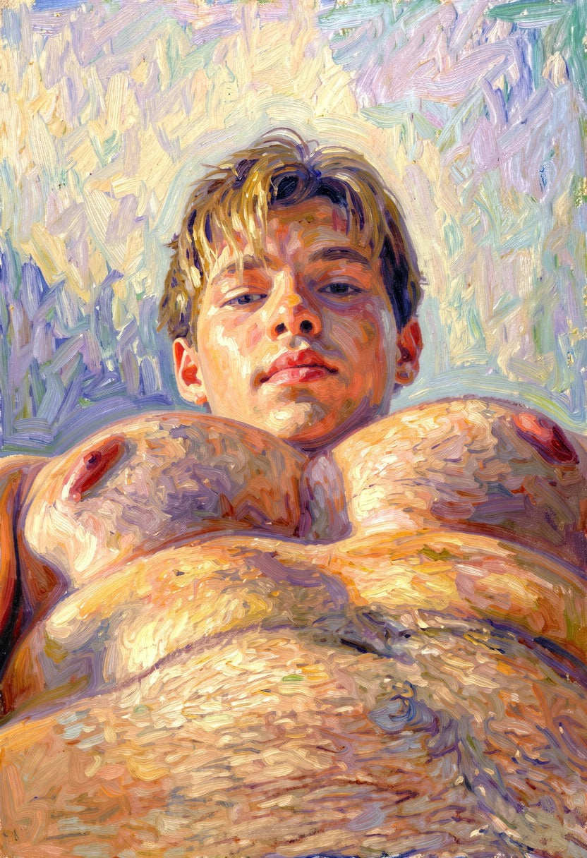 peinture huile sur toile faite sur commande - PORTRAIT BOGOSSE PECS