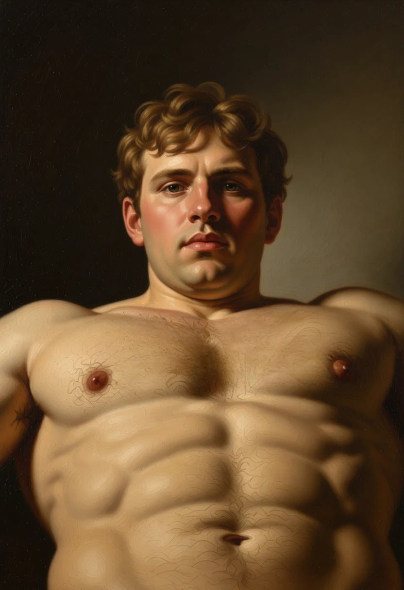 peinture huile sur toile faite sur commande - PORTRAIT BOGOSSE PECS