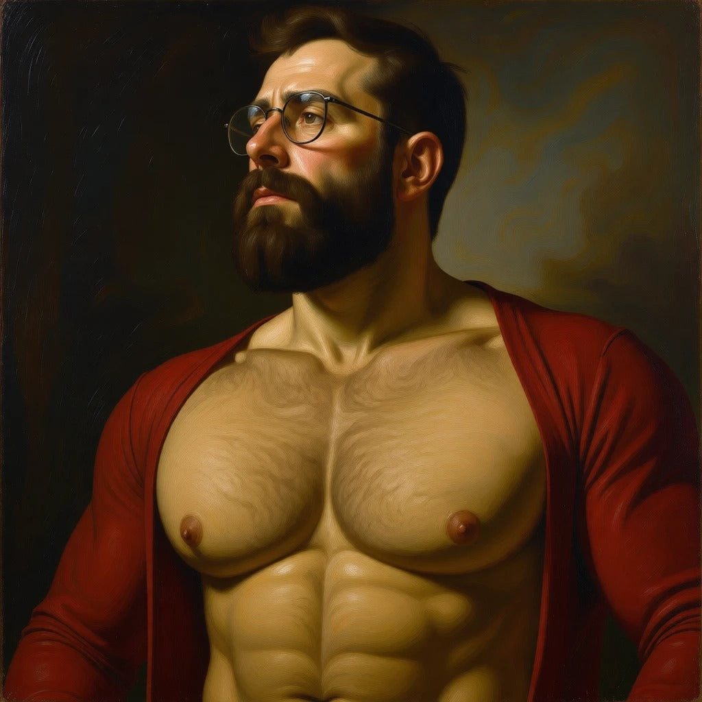peinture huile sur toile faite sur commande - PORTRAIT BOGOSSE PECS