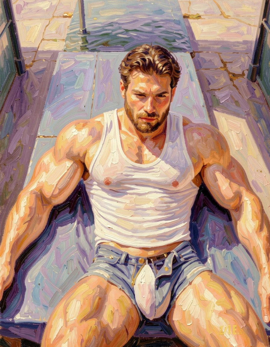 peinture huile sur toile faite sur commande - PORTRAIT BOGOSSE TBM