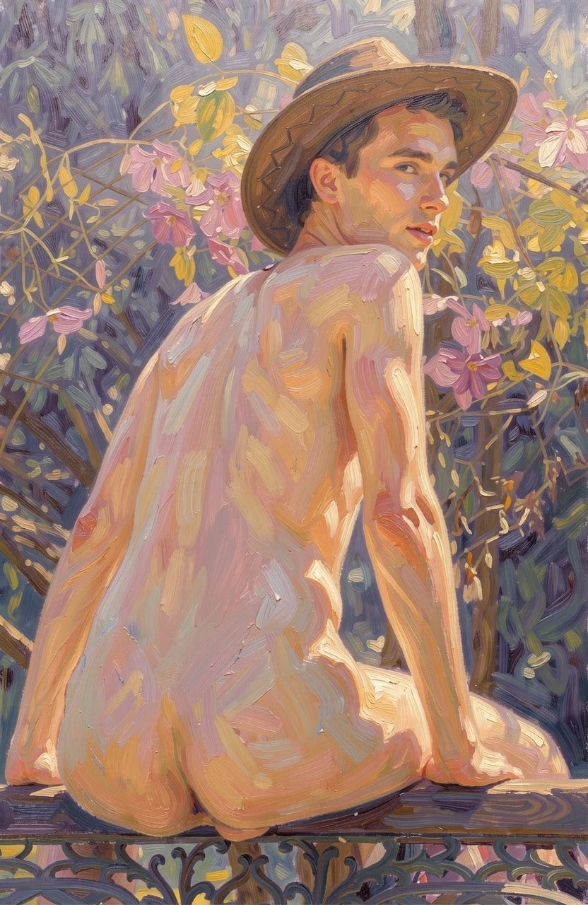 peinture huile sur toile faite SUR COMMANDE - PORTRAIT BOGOSSE COQUIN