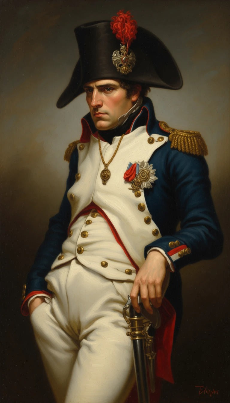 peinture huile sur toile faite SUR COMMANDE - PORTRAIT NAPOLEON BONAPARTE