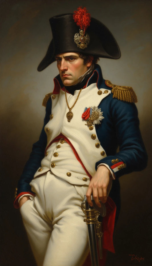 peinture huile sur toile faite SUR COMMANDE - PORTRAIT NAPOLEON BONAPARTE