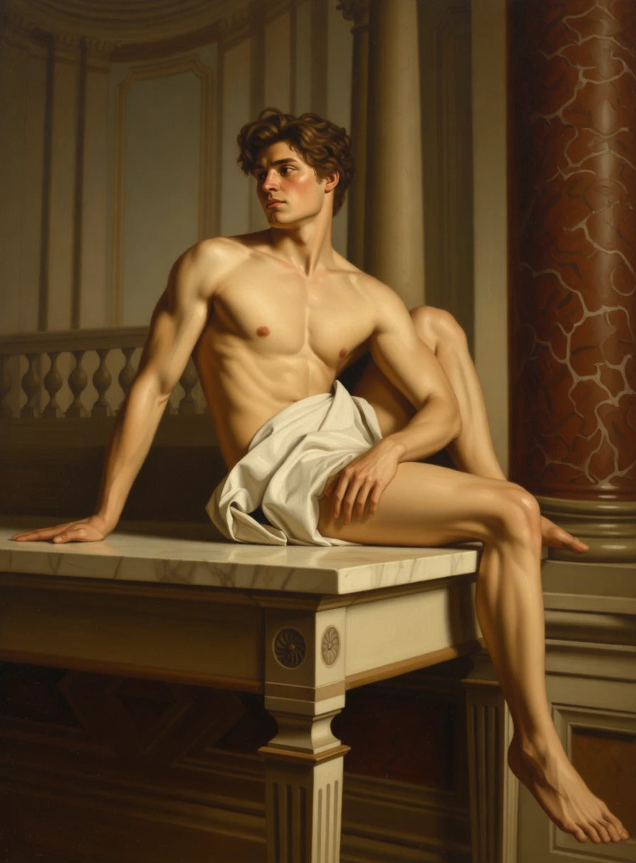 peinture huile sur toile faite SUR COMMANDE - PORTRAIT BOGOSSE CLASSIC
