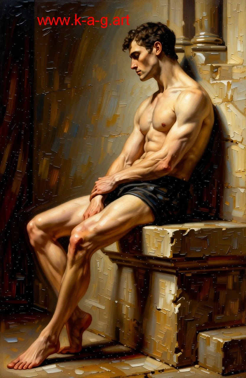 peinture huile sur toile faite SUR COMMANDE - PORTRAIT BOGOSSE AUTRE TEMPS